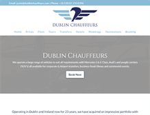 Tablet Screenshot of dublinchauffeurs.com